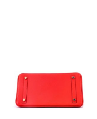 Birkin 30 Handbag Red Epsom with Gold Hardware