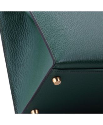Kelly 32 Handbag Green Ardennes with Gold Hardware