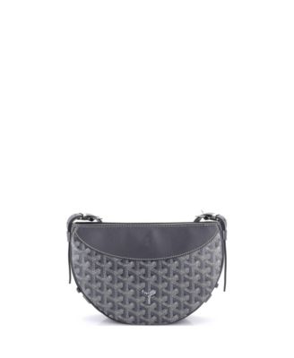   Hirondelle Shoulder Bag Coated Canvas and Leather