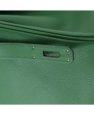 Birkin 30 Handbag Green Epsom with Palladium Hardware
