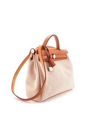 31 Herbag Zip Criss Viking Toile and Leather