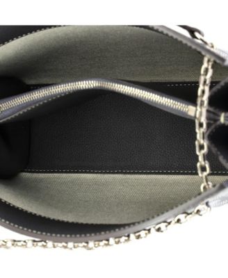  Mini Structured Rouette Chain Shoulder Bag Coated Canvas