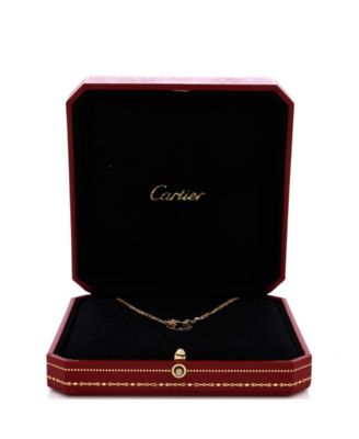  2 Diamonds Love Pendant Necklace 18K Gold and Diamonds, 16"