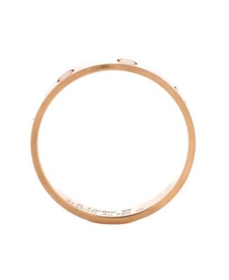  Love Wedding Band Ring 18K Rose Gold