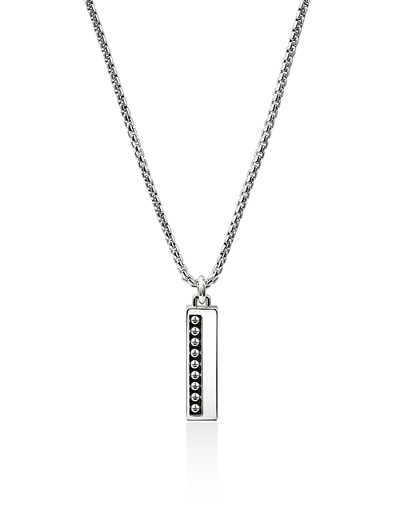 John Hardy Men's Sterling Silver Nailhead Tag Necklace, 22