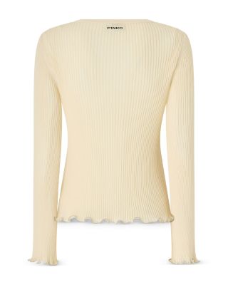 Nebbia Maglia Crepe Mosso Top