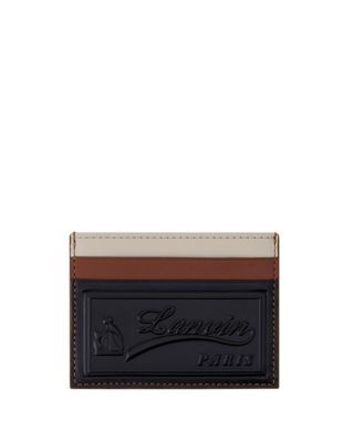  Tricolor Leather Card Holder