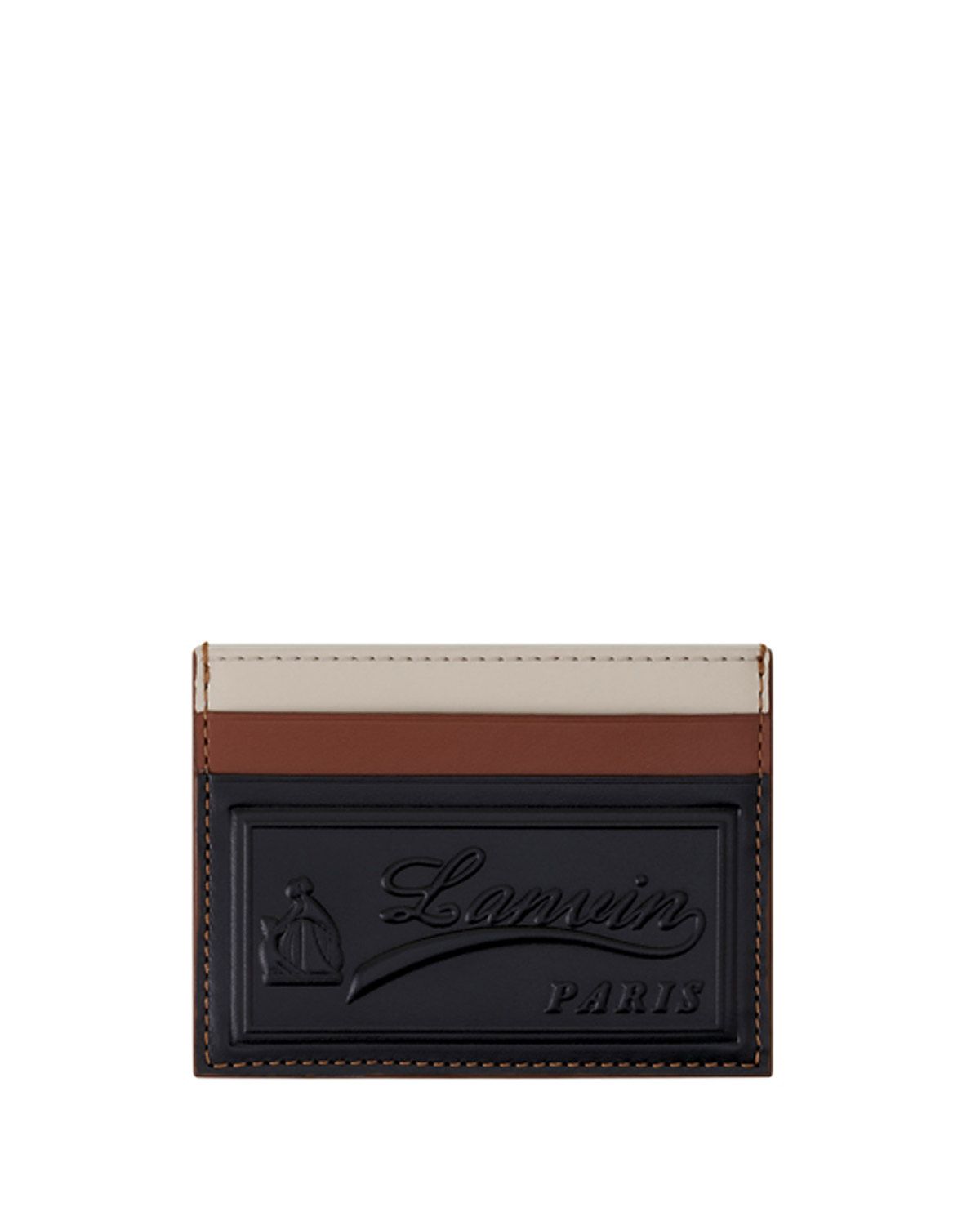 Lanvin Tricolor Leather Card Holder