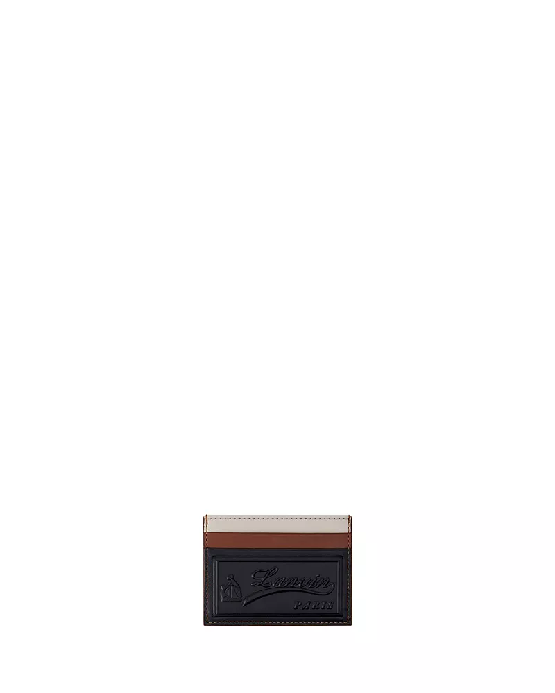 Lanvin Tricolor Leather Card Holder