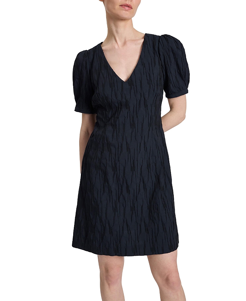 Santorelli Bianca Shift Dress in Abstract Jacquard