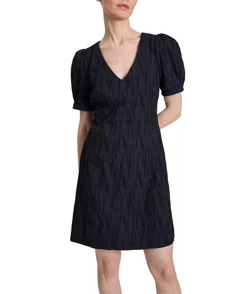 Santorelli Bianca Shift Dress in Abstract Jacquard