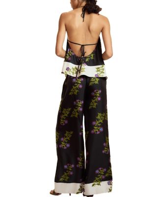 Silk Wide Leg Pants