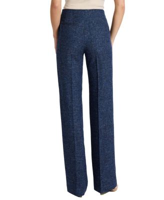 Della Straight Leg Pants in Modern Donegal Fabric