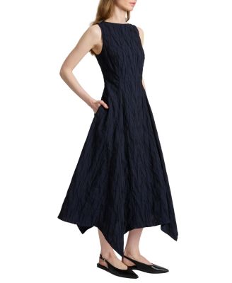  Palma Sleeveless Midi Dress in Abstract Jacquard