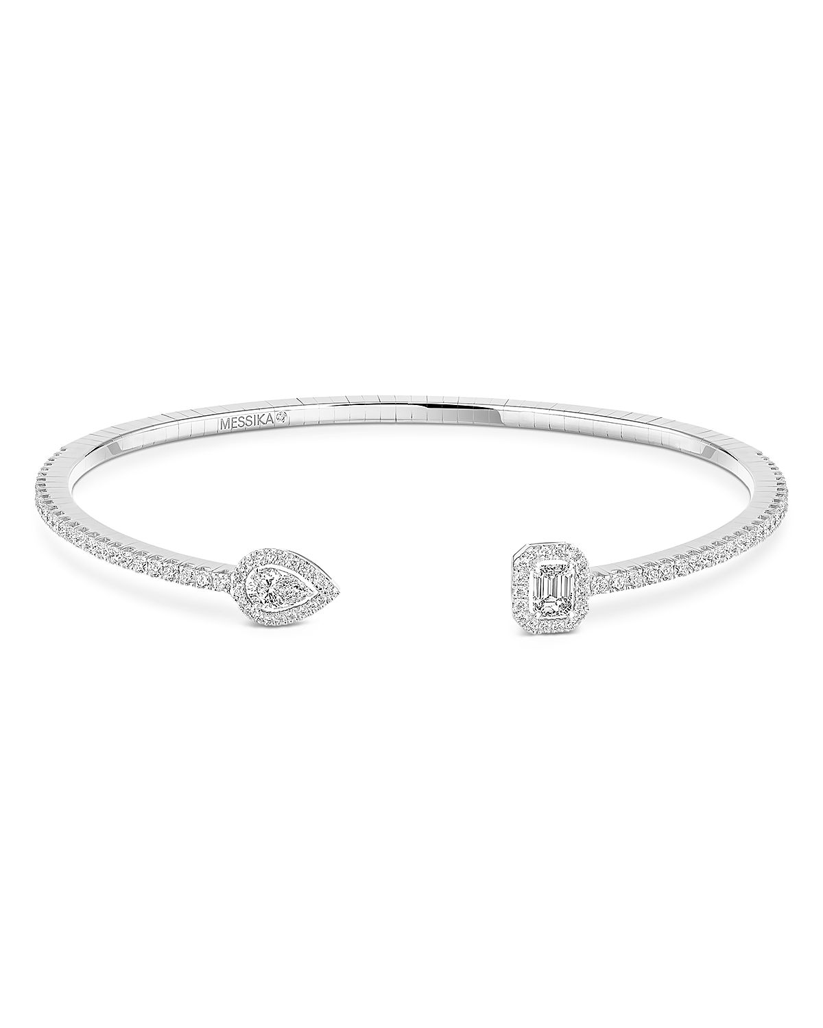 Messika My Twin Diamond Toi & Moi Skinny Cuff Bracelet