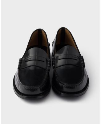  Men's Brushed Leather Loafers