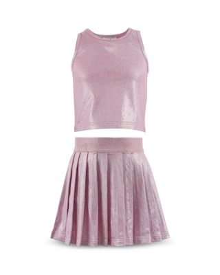 Girls' Crystal Top & Tennis Skort Set - Little Kid, Big Kid