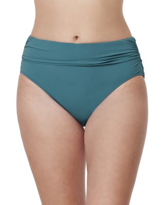 Bachelorette Mid Rise Shirred Bikini Bottom
