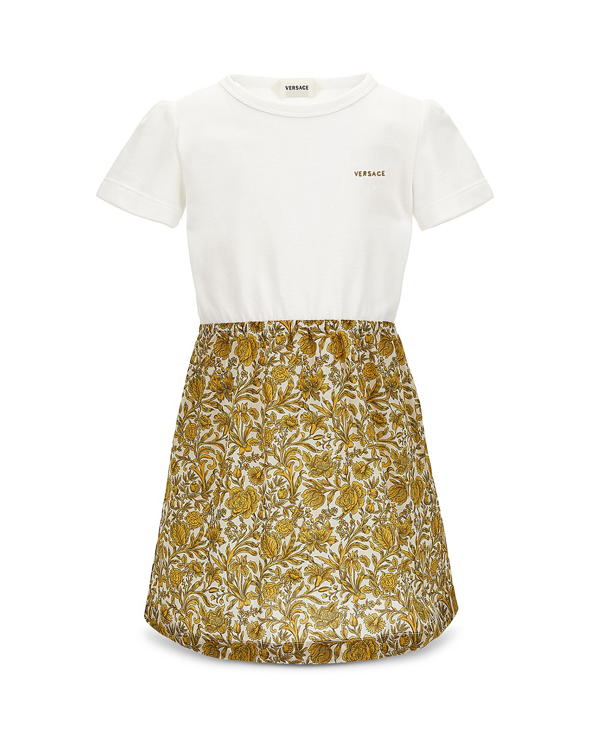 Versace Girls' Liberty Floral Poplin Dress - Little Kid, Big Kid