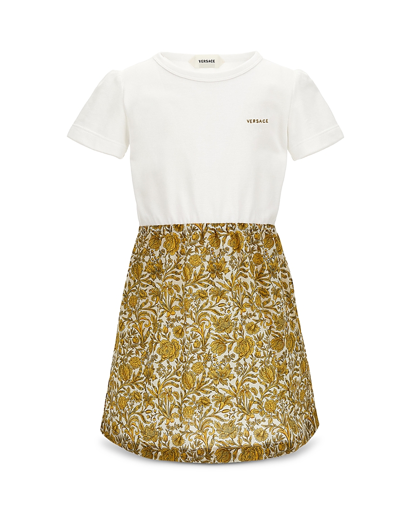 Versace Girls' Liberty Floral Poplin Dress - Little Kid, Big Kid