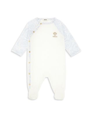 Unisex Barocco Embroidered Medusa Footie - Baby