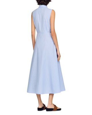 Striped Cotton Maxi Dress