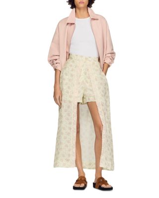 Avina Floral Print Maxi Skort