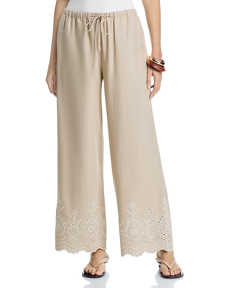 Single Thread Embroidered Pants