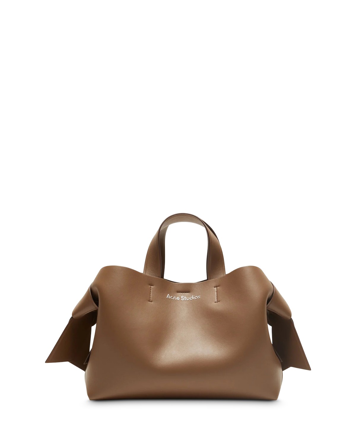 Acne Studios Leather Tote Bag in Camel Brown