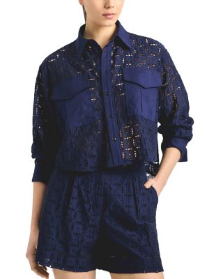 Anouk Cropped Embroidered Shirt