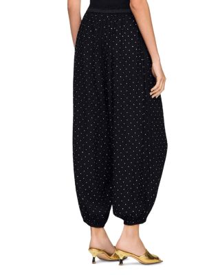 Joao Rhinestone Wide Leg Trousers
