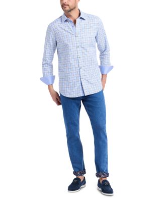 Portsoken Plaid Long Sleeve Woven Shirt