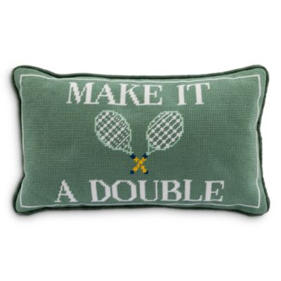 Make It A Double Needlepoint Pillow, 15" x 9"