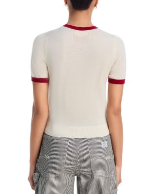 Airy Cashmere Ringer Tee