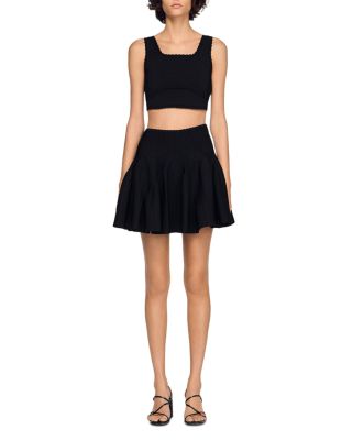 Bamby Short Knit Godet Skirt