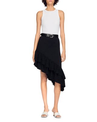 Chiara Asymmetrical Knit Skirt