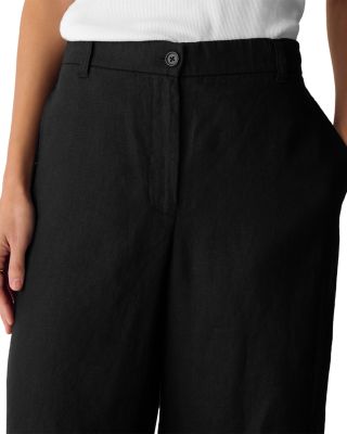 High Rise Wide Leg Linen Pants