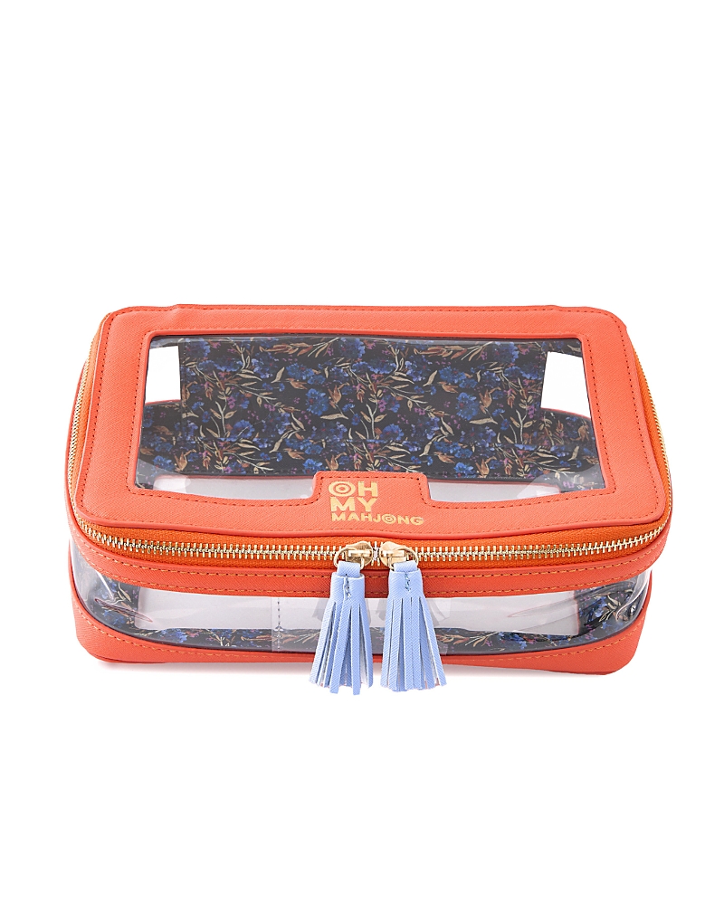 Oh My Mahjong Orange Tile Storage Bag