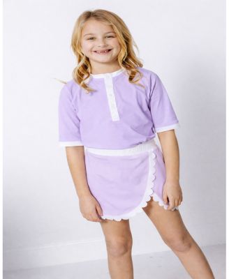  Girls' Henley Shirt - Little Kid, Big Kid