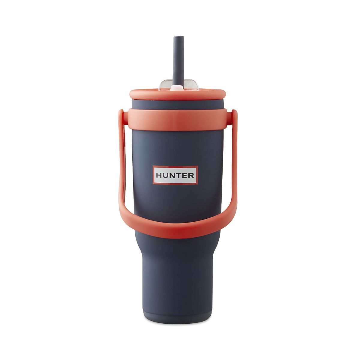 Hunter Luggage Hunter SwiftSip 40oz. Hydration Stainless Steel Screw Top Tumbler with Flip Carry Handle and Silicone Straw