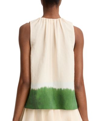 Dip Dye Sleeveless A Line Top