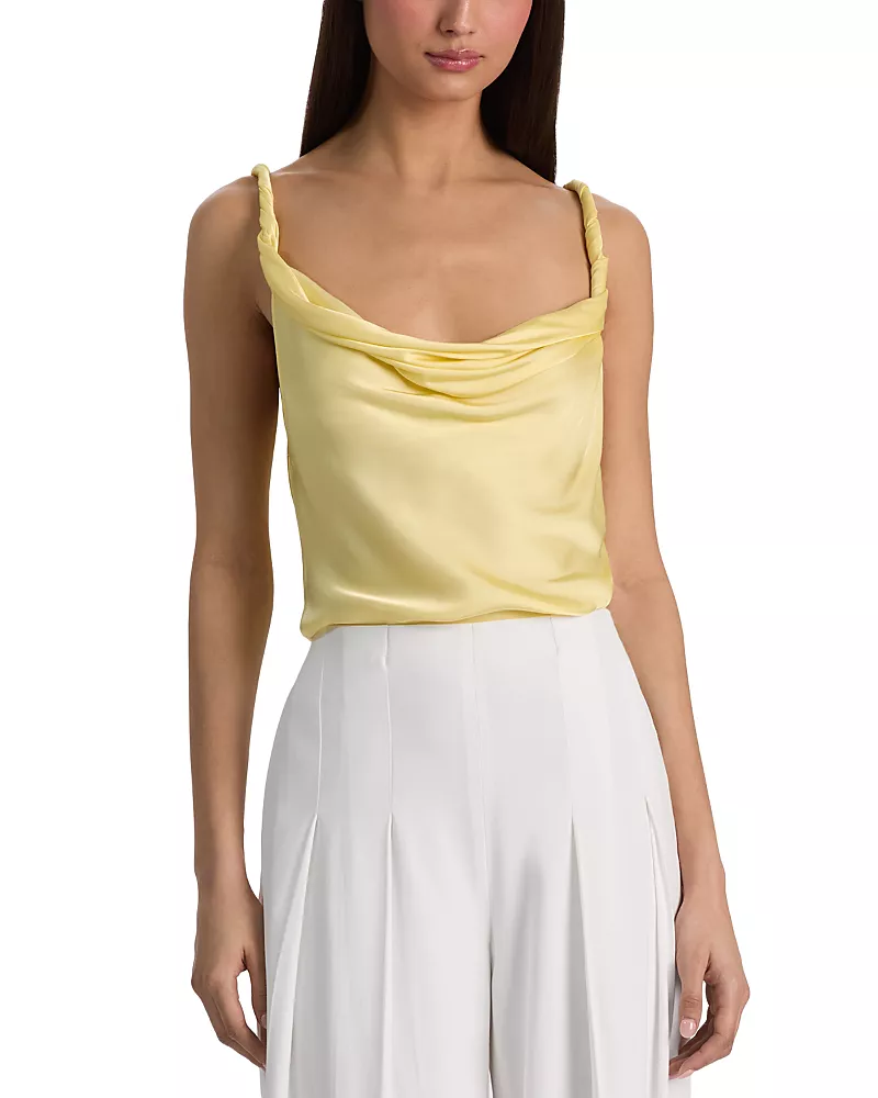 Alice and Olivia Monique Twist Strap Top
