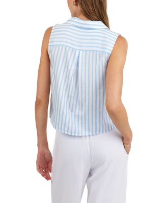 Clean Sleeveless Button Down Top