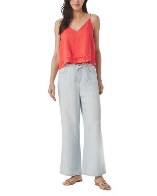 Stella Linen Spaghetti Tank