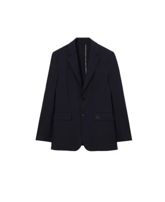  Seersucker Cotton Linen Tailored Jacket