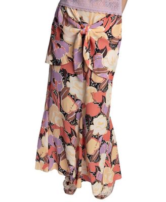  Desert Bloom Crepe Skirt