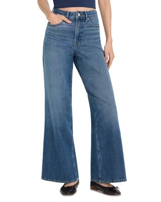 Good Waist High Rise Palazzo Ankle Jeans in Indigo1281