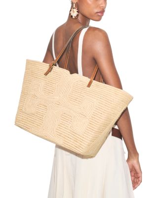 Ella Large Structured Straw Tote 