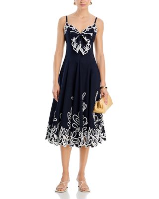 Paisley Bloom Embroidered Dress