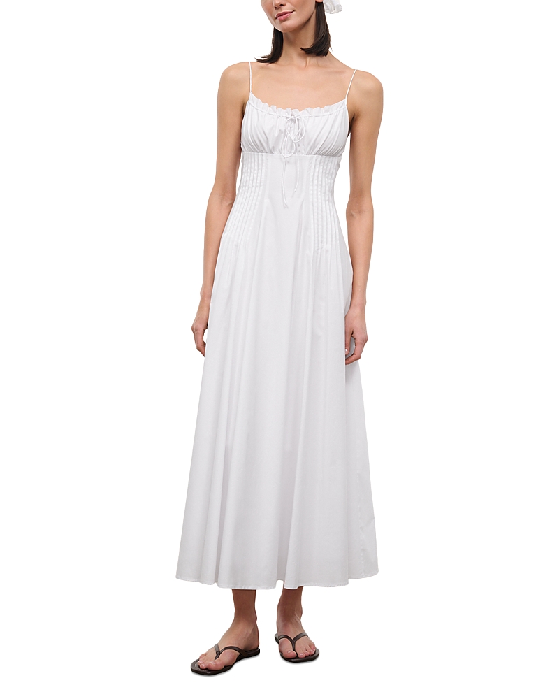 Staud Margi Pleated Dress